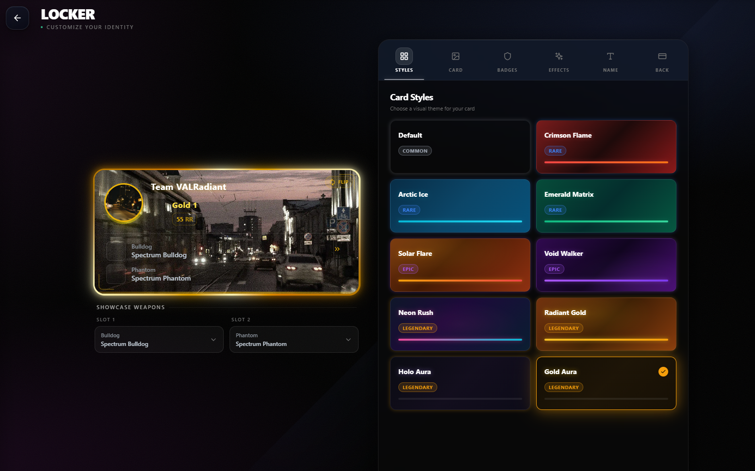 Customization preview