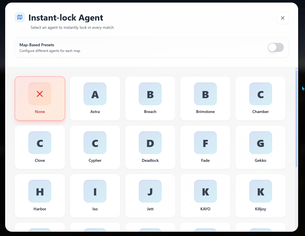 Agent Presets preview