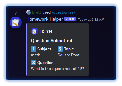 Question Ask Example