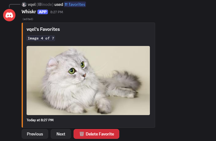 The /favorites command