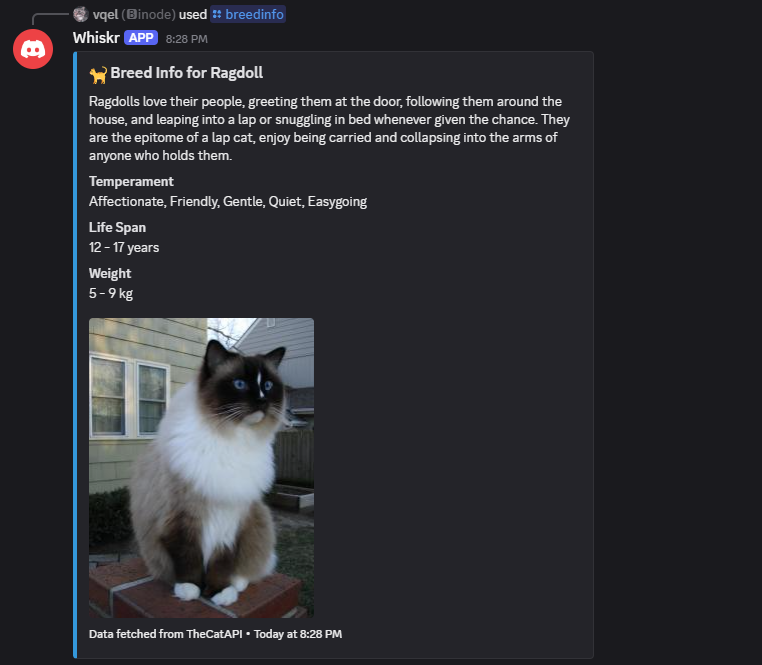 The /breedinfo command
